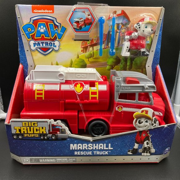 Paw Patrol BIG TRUCK PUPS Marshall Transforming Rescue Truck with Figure - Picture 1 of 2